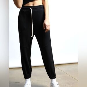 Twenty Montreal Black Everest Thermal Baggy Pant Waffle Knit Size XS